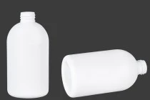 Μπουκάλι λευκό πλαστικό 500 ml με PP 28 Μπουκάλι λευκό πλαστικό 500 ml με PP 28