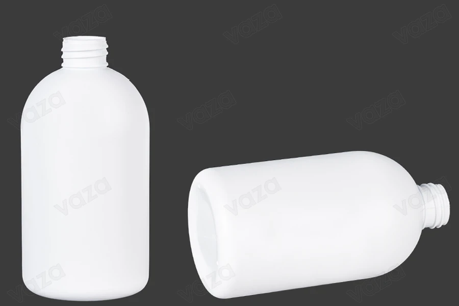 Bottiglia di plastica bianca da 500 ml PP24 Bottiglia di plastica bianca da 500 ml PP24-εικόνα_σύνθεση