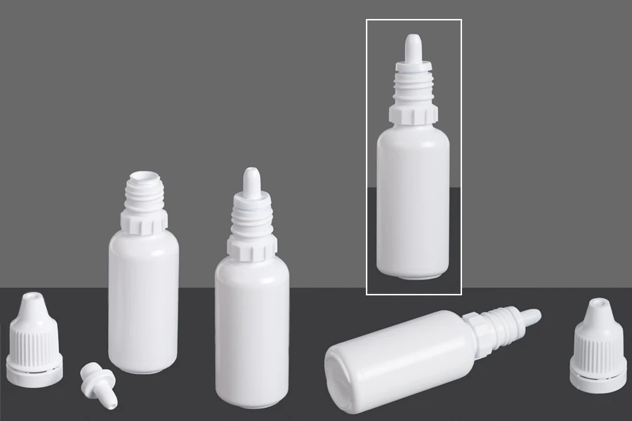 Μπουκαλάκι πλαστικό 20 ml με στόμιο για σταγόνες - 100 τμχ Μπουκαλάκι πλαστικό 20 ml με στόμιο για σταγόνες - 100 τμχ