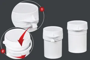 Flacone tubo con tappo a scatto 20 ml per pillole - 100 pz-1