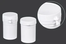 Tubenglas mit Schnappverschluss 50 ml für Tabletten - 100 Stk Tubenglas mit Schnappverschluss 50 ml für Tabletten - 100 Stk