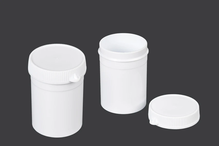 Tubenglas mit Schnappverschluss 50 ml für Tabletten - 100 Stk Tubenglas mit Schnappverschluss 50 ml für Tabletten - 100 Stk