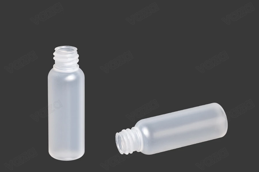Flacon plastique translucide de 20 ml avec bec verseur PP 18-photo_dimensions