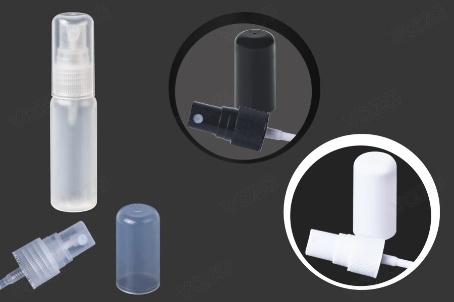 Flacon plastique translucide de 20 ml avec bec verseur PP 18-photo_groupe