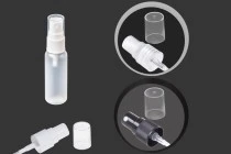 Flacon plastique translucide de 20 ml avec bec verseur PP 18 Flacon plastique translucide de 20 ml avec bec verseur PP 18