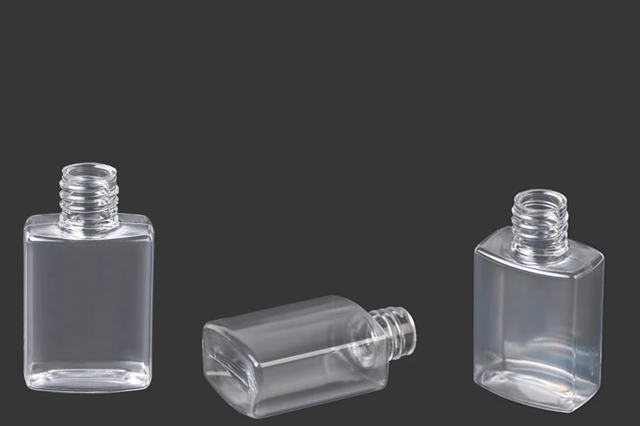 Μπουκάλι πλαστικό πλακέ τετράγωνο 30 ml με στόμιο PP 18 - 12 τμχ Μπουκάλι πλαστικό πλακέ τετράγωνο 30 ml με στόμιο PP 18 - 12 τμχ