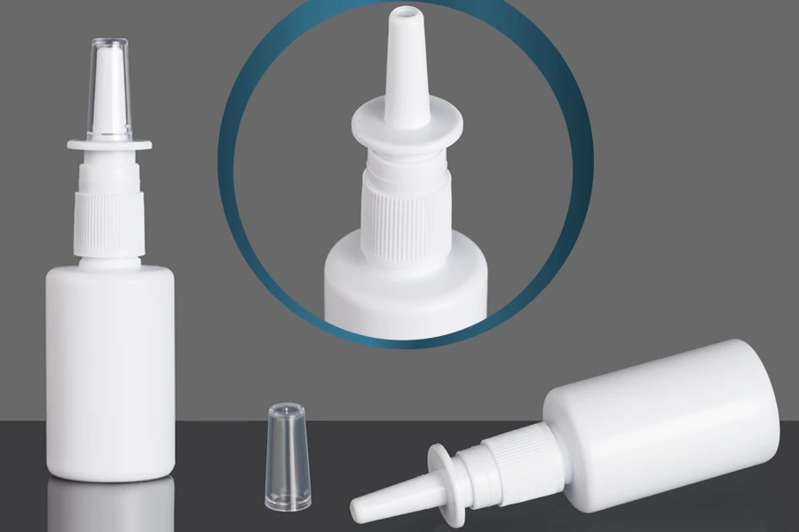 Μπουκάλι πλαστικό 50 ml με σπρέι ψεκασμού μύτης Μπουκάλι πλαστικό 50 ml με σπρέι ψεκασμού μύτης