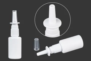 Flacon en plastique de 35 ml avec spray pour la pulvérisation nasale-1