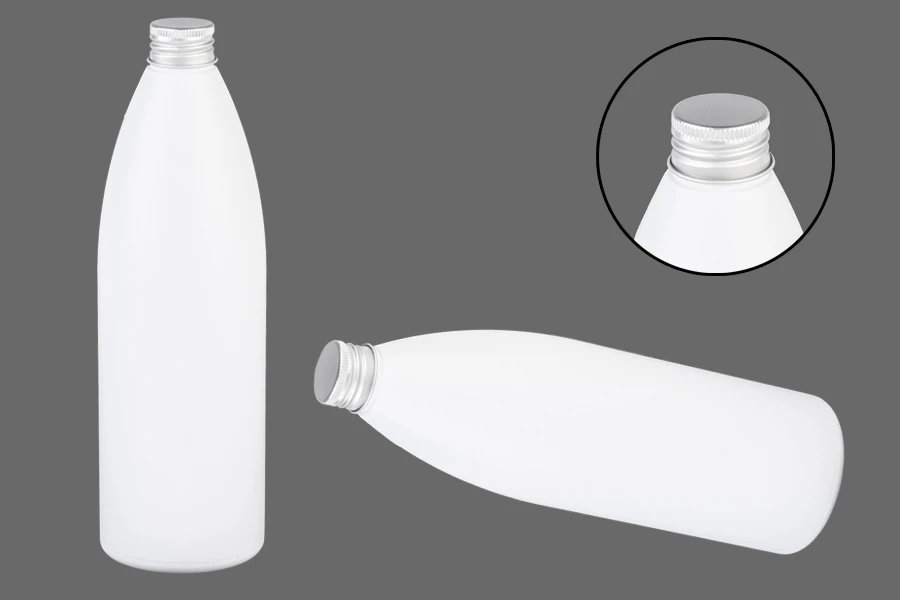 Weiße Kunststoffflasche 500 ml PP 24 Weiße Kunststoffflasche 500 ml PP 24