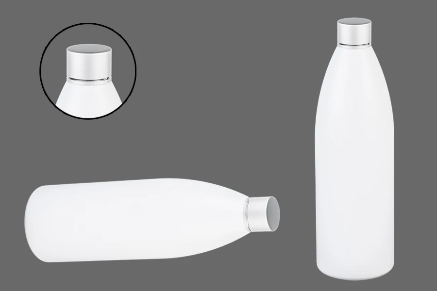Weiße Kunststoffflasche 500 ml PP 24 Weiße Kunststoffflasche 500 ml PP 24