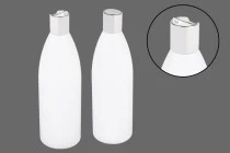 Weiße Kunststoffflasche 500 ml PP 24 Weiße Kunststoffflasche 500 ml PP 24