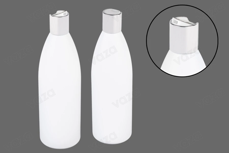 Weiße Kunststoffflasche 500 ml PP 24-