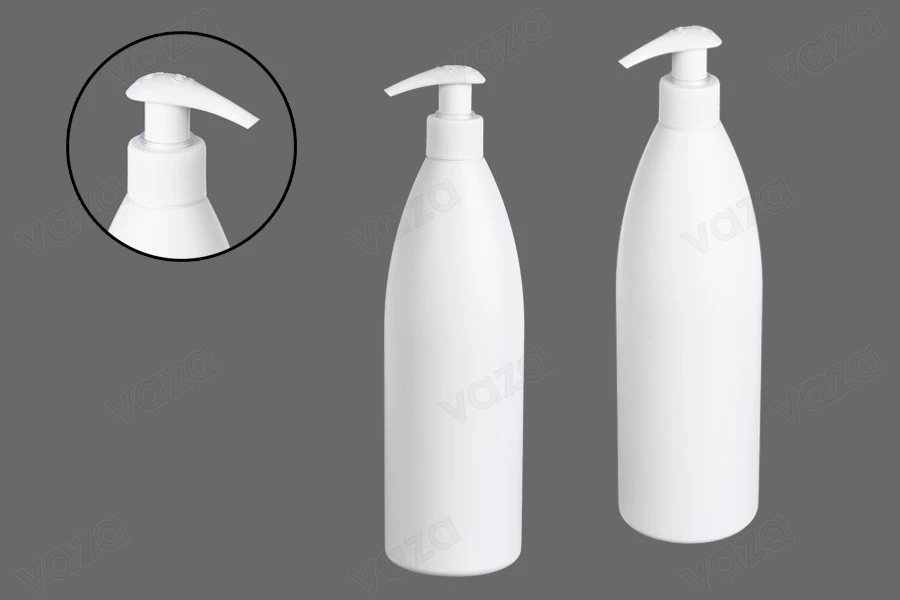 Weiße Kunststoffflasche 500 ml PP 24-εικόνα_σύνθεση