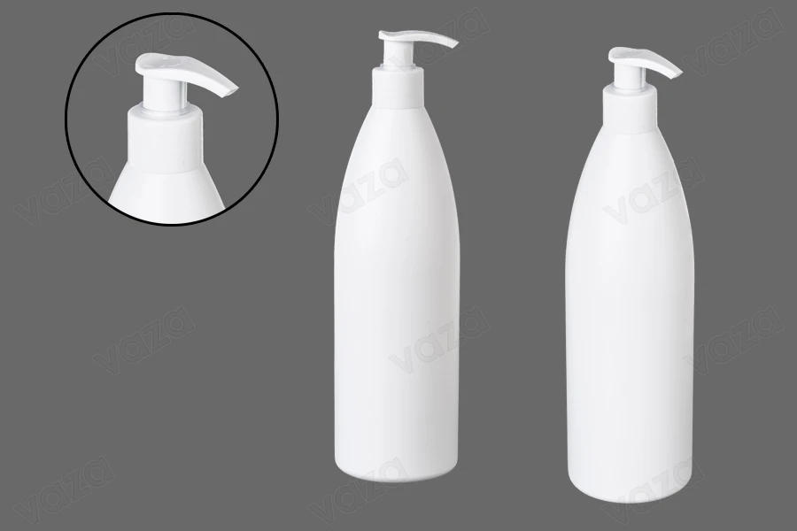 Weiße Kunststoffflasche 500 ml PP 24-εικόνα_σύνθεση