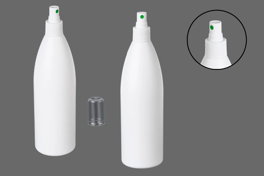 Weiße Kunststoffflasche 500 ml PP 24 Weiße Kunststoffflasche 500 ml PP 24