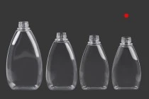 Μπουκάλι πλαστικό διάφανο 350 ml για κέτσαπ, μουστάρδα, μέλι