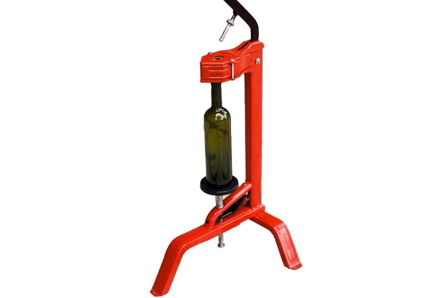 Boucheuse manuelle de table pour bouteilles de vin