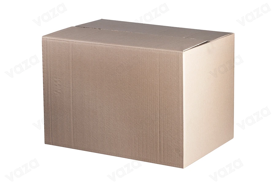 Carton 60x40x40 cm brown 3-sheet (for 48 bottles 750ml) - 15 pcs-εικόνα_σύνθεση