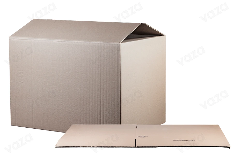 Carton 60x40x40 cm brown 3-sheet (for 48 bottles 750ml) - 15 pcs-εικόνα_σύνθεση