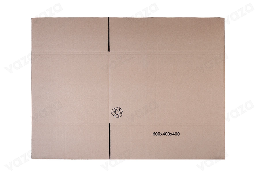 Carton 60x40x40 cm brown 3-sheet (for 48 bottles 750ml) - 15 pcs-εικόνα_σύνθεση