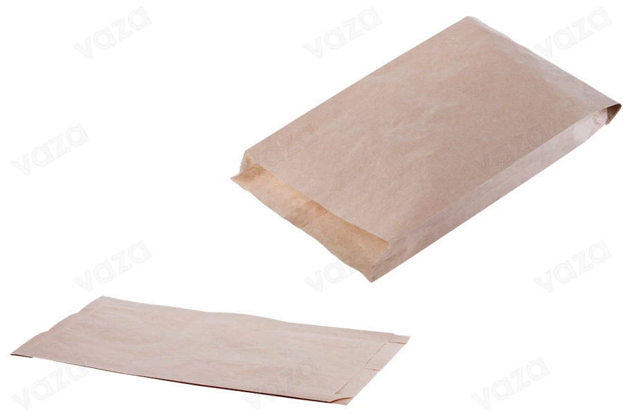 Sac en paprier kraft marron 200 x 40 x 370 sans fenêtre - 100 pcs-εικόνα_προϊοντική