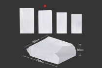 Χαρτοσακούλα λευκή διάστασης 160x80x280 χωρίς παράθυρο - κατάλληλη για λιπαρά τρόφιμα - 100τμχ Χαρτοσακούλα λευκή διάστασης 160x80x280 χωρίς παράθυρο - κατάλληλη για λιπαρά τρόφιμα - 100τμχ
