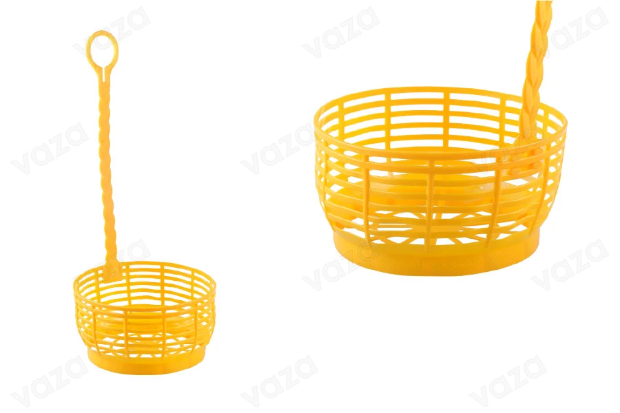Panier pour bonbonne avec poignée en couleur jaune Panier pour bonbonne avec poignée en couleur jaune-εικόνα_προϊοντική