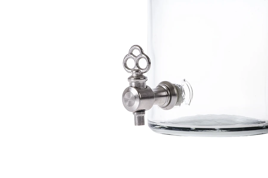 Flacon en verre 1000 ml pour parfums avec support pour robinet (choisir le robinet parmi les accessoires)*