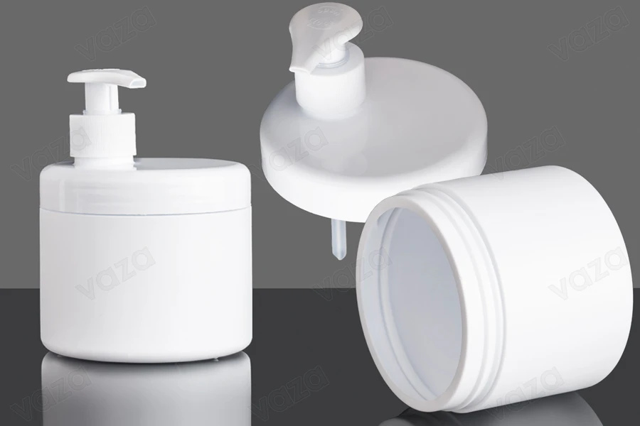 Βαζάκι πλαστικό 500 ml λευκό ή διάφανο χωρίς καπάκι Βαζάκι πλαστικό 500 ml λευκό ή διάφανο χωρίς καπάκι-εικόνα_σύνθεση