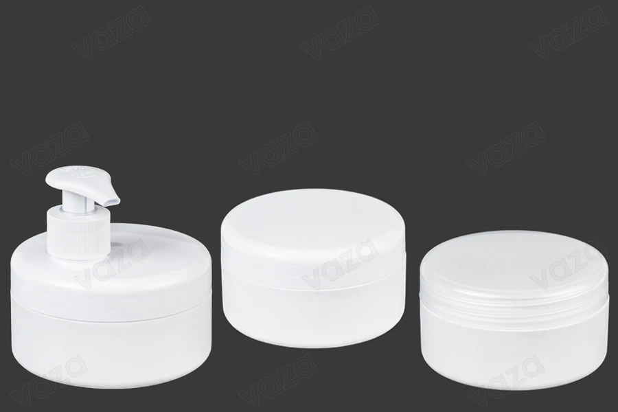 Transparent or white 250ml plastic jar without cap Transparent or white 250ml plastic jar without cap-image_group