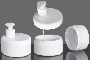 Petit pot en plastique de 250ml blanc ou transparent sans couvercle-7