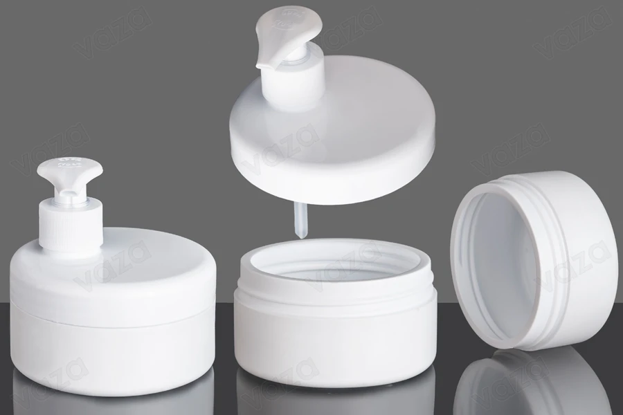 Transparent or white 250ml plastic jar without cap Transparent or white 250ml plastic jar without cap-image_group