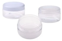 Petit pot en plastique de 250ml blanc ou transparent sans couvercle Petit pot en plastique de 250ml blanc ou transparent sans couvercle