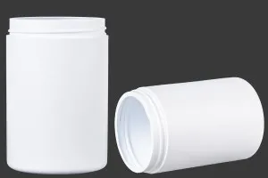 Barattolo di plastica bianca da 1000 ml.-2