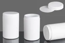Βαζάκι πλαστικό λευκό 1000 ml - 12 τμχ