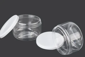 180ml plastic jar with white snap-on lid-2