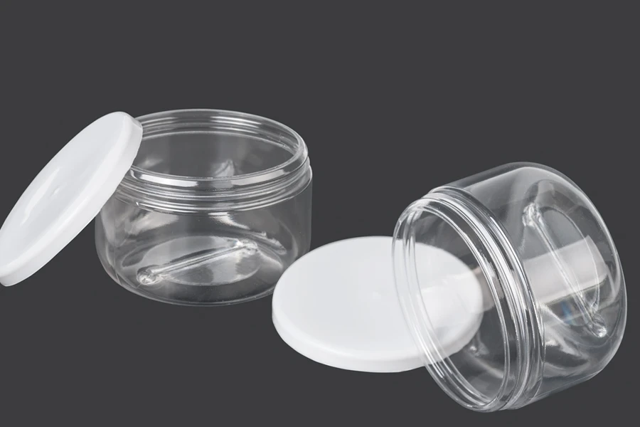 180ml plastic jar with white snap-on lid 180ml plastic jar with white snap-on lid