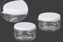 180ml plastic jar with white snap-on lid 180ml plastic jar with white snap-on lid