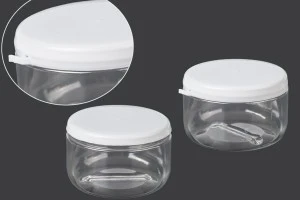 180ml plastic jar with white snap-on lid-3