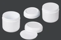 100ml white plastic jar with sealing disc