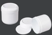 100ml white plastic jar with sealing disc