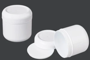 100ml white plastic jar with sealing disc-3