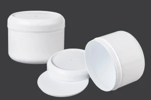 Pot blanc en plastique de 250ml avec joint d'étanchéité-2