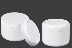 Pot blanc en plastique de 250ml avec joint d'étanchéité-3