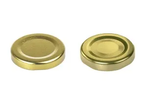 Metal Cap T.O. 43 in gold (with or without a seal button) - 20 pcs-1
