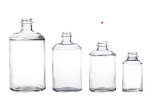 250ml cylindrical Chiara glass bottle