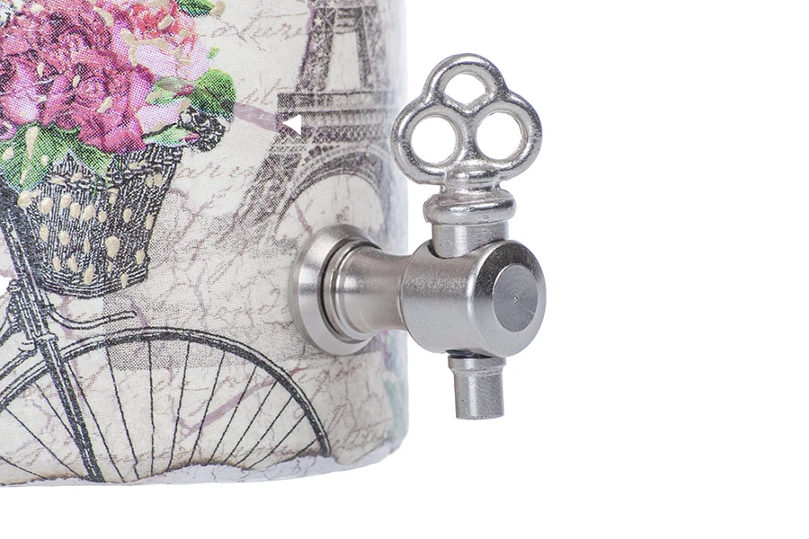 Bottiglia di profumo Decoupage con rubinetto 500 ml * Bottiglia di profumo Decoupage con rubinetto 500 ml *