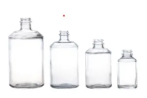 500ml cylindrical Chiara glass bottle