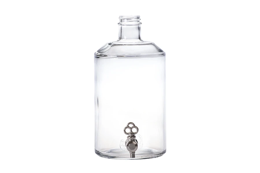 Flacon en verre 1000 ml pour parfums avec support pour robinet (choisir le robinet parmi les accessoires)*