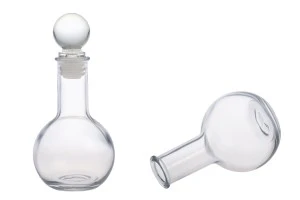 Spherical bottle 100 ml with glass cap-2